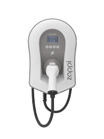 zappi ev charger 22kw tethered white