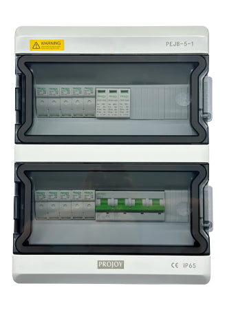 Projoy DC Junction Box - Five String Input with MC4 Connectors