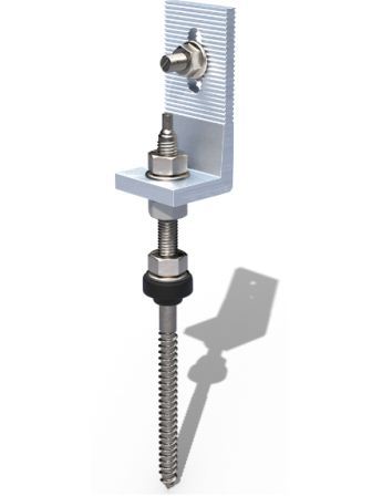 VarioSole offset Hanger bolt M10 x 200 Wood Substructure