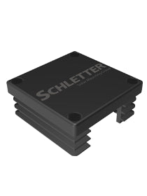Plastic end cap Solo - black