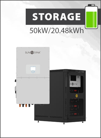 Sunsynk 50kW 3PH Hybrid Inverter with 20.48kWh Battery
